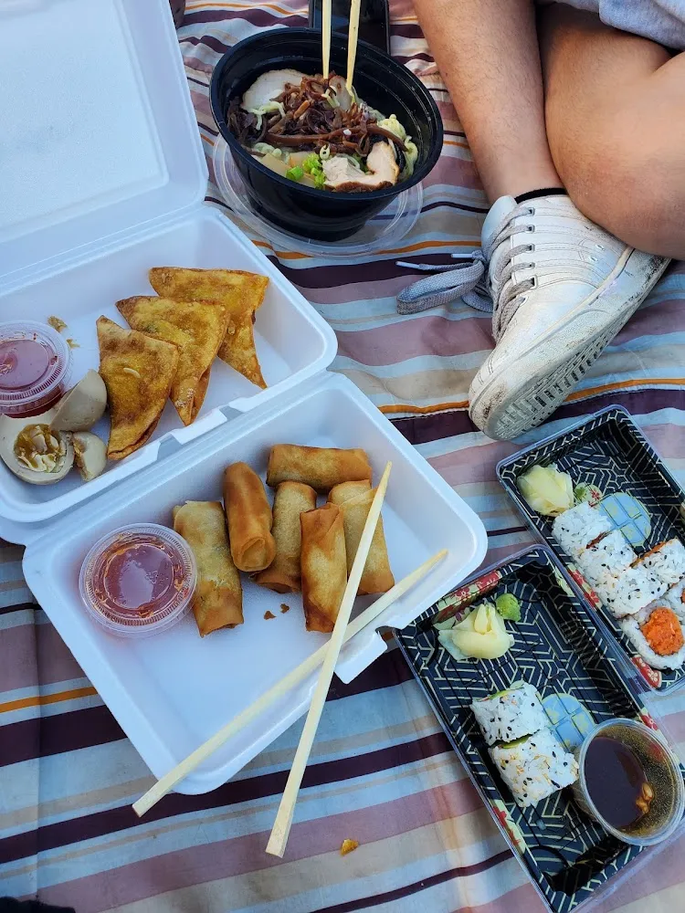 Crab Rangoon Spring Rolls California Roll Spicy Tuna Roll