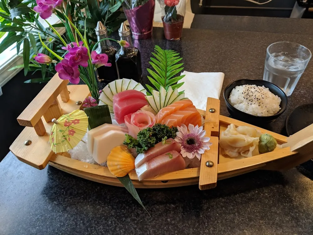 Sashimi Combo with Miso Soup and Sushi Rice